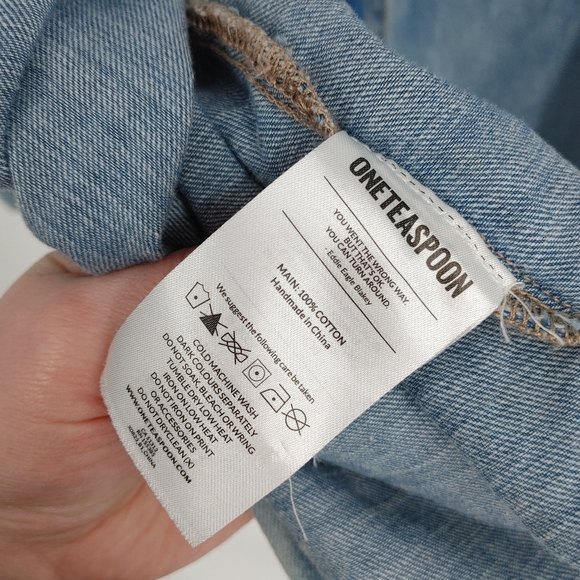 One Teaspoon | split back button down shirt - Picture 5 of 5